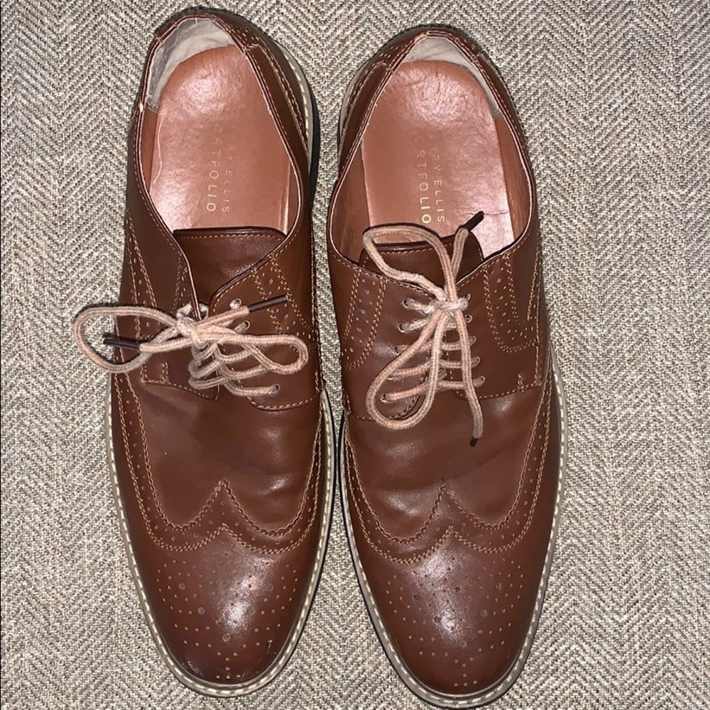 EUC Perry Ellis Portfolio Lace up Shoes Size 12. - Picture 1 of 8